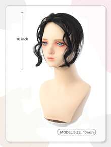 1片装夹式刘海假发，女性自然额头氛围龙须刘海，仿真蓬松假发片，耐热接发，发饰，适合女性女孩日常发型造型