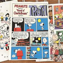 SNOOPY 1个史努比可爱礼品袋，卡通手提纸袋，高端礼品包装袋，款式随机，适合新年、情人节、复活节礼物