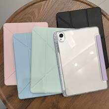 适用于小米 Redmi Pad 2 11 英寸平板电脑的保护套，带磁吸式屏幕保护盖、高透明亚克力背板、可自由 DIY、时尚智能的 Y 型折叠支架保护套，兼容小米 Redmi Pad SE 11 英寸（2023 年款）/ 7 英寸（11.2 英寸）平板电脑保护套 - 高透亞克力 - 查看 2