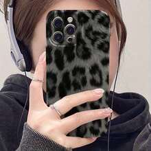 Gray Leopard Print All Inclusive Seismic Resistant Film Hard Phone Case For Iphone 11/12/13/14/15/16/PLUS/PRO/PROMAX Gift Protective Cover Gift For Men And Women - 型號1(1件) - 查看 6