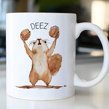 [11oz Ramic Mug] 11oz Insulated Ramic Coffee Mug |   Reusable, Dishwar, Multiple Beverages - 白色 - 查看 2