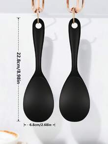 1pc Non-Stick Heat Resistant Silicone Rice Spoon - Ergonomic One-Piece Design, Durable, Easy To Clean, Suitable For Rice, Salad, Mashed Potatoes, Etc.