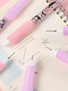 Sanrio Kuromi Automatic Pencil. Cartoon Soft Pencil Cap Protector, No Need To Sharpen, Student Stationery. Back To School Gift.
