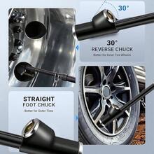 12'' Dual Tire Pressure Gauge, Heavy Duty Truck Tire Gauge Range 10 - 150PSI 1 - 10Bar, Non - Slip Handle And Extended Tube Semi Truck Car RV Van 2pcs - 2pcs - View 7
