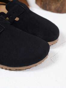 Girls/Kids Slip-On Shoes, Retro Fashion Casual Loafers, All Season - Black - View 7