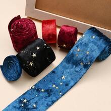 2.5厘米单面丝绒丝带，适用于珠宝展示包装、鲜花礼品包装、蝴蝶结DIY派对装饰 - 彩色 - 查看 4