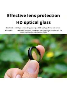 Película protetora de vidro temperado de alta definição para lente da Insta360 GO Ultra. Ideal para câmeras de ação. - Preto - Ver 5