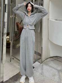 Women Two-Piece Outfits - 灰色 - 查看 5