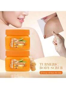 3PCS Turmeric Body Care Gift Set - Exfoliating Scrub, Nourishing Body Wash & Massage Oil, Ideal For Dull, Oily & Blemish-Prone Skin - 薑黃 - 查看 3