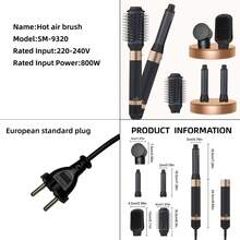 Augustea 5-in-1 Heißluft-Styler - Elektrischer Glätter, Lockenstab, Haartrockner, Geschenk für Frauen - Schwarz - Übersicht 7