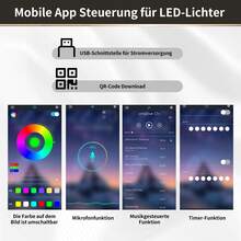 Kitchen Furniture (115 * 40 * 174.7 Cm), Tall Sideboards, Kitchen Cabinets With Sliding Doors And LED Lighting, Black And White - Black - View 5