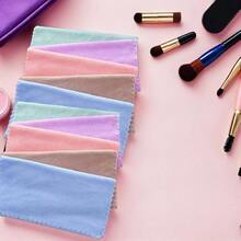 10 piezas Toallas Faciales Microfibra Coral Fleece Paos Desmaquillantes Compactos para Mujeres Uso Casa y Viaje Colores Aleatorios Color Aleatorio Color Aleatorio - inicial - Ver 5