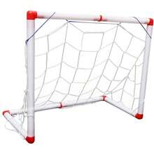 Portera de Ftbol Porttil Plegable para Interior y Exterior Estructura Ligera Resistente Intemperie para Ejercicio y Diversin - Blanco - Ver 2