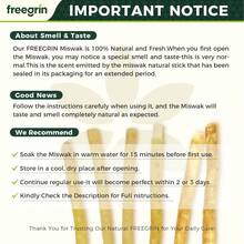 FREEGRIN Natural Miswak Toothbrush Sticks, Mint Flavor, Extremely Fresh, Derived From Authentic Arabian Plants, Promotes Gum Health, Strengthens Teeth, Freshens Breath. - Green - View 9