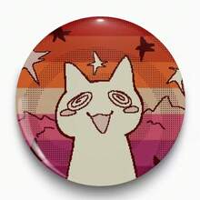 1 件 4.4 厘米/1.73 英寸图案安全别针徽章、纽扣徽章、胸针徽章，适合佩戴在衣服、包包、背包上，是送给家人和朋友的有趣礼物 - 彩色 - 查看 10