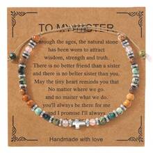 1 pieza Pulsera única de mujer con cuentas de piedras semipreciosas, diseño personalizado adecuado para uso diario, festivales, regalo para ella en su cumpleaños, Año Nuevo, Día de San Valentín - Multicolor - Ver 25