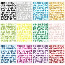 1512 Alphabet Stickers 12 Sheets Alphabet Stickers Vinyl Self-Adhesive Number Alphabet Vinyl Stickers, Mailbox Numbers Labels DIY Crafts Art Making, Decals For Sign,Notebook, Classroom Decor, Door - Phim hoạt hình A1 - Xem 5