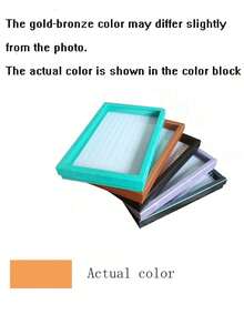 1pc 100-Slot Jewelry Ring Display Box, Large Capacity Storage Box, Tray-Style Earring Storage & Display Box, Dust-Proof Transparent Storage Box With Clear Cover, Ideal For Storing Earrings, Earrings, Multiple Rings, Drawer Storage And Display - Multicolor - View 6