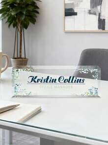 Custom Desk Name Plate Personalized, Acrylic Name Plate For Desk, Office Desk Decor For Women And Men, Employee Appreciation Gifts Office Gifts For Boss, Manager, Teacher, Nurse (Butterfly Orchid) Back To School, Ornamental, Multi-Functional, Reusable, Colorful, Vintage, Cute, Cartoon, Modern, Kawaii, Custom, Personalized, Unique, Customized, Custom Stickers Personalized, Ideal Gifts For Him, Ideal Gifts For Family, Workers, Students, Clients, Her, For Business/Work/Office, For School, Back To School,Back To School,School Supplies,School Supplies,Back To School,School Gift,For Office,For School,For Classroom,For Teacher Gifts,For University,For Colleague,For Dorm Rooms,For Teacher,For Boys And Girls,For Teenagers,Junior High School Students,Middle School Students,High School Senior High School Students,College Students,University Students,Freshman,Sophomore,Underclassmen,Customized Greeting Cards,Easy Comfort,Festive Calendar - Multicolor - View 43