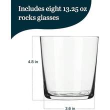 Café Rocks Glass 13.25-Ounce Set Of 8 - Rocks - View 2