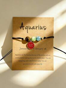 星座手链女士男士水晶石串珠手镯手工编织编织礼物白羊座金牛座双子座巨蟹座狮子座处女座天秤座天蝎座射手座摩羯座水瓶座双鱼座兄弟姐妹礼物 - L0860 - 查看 9