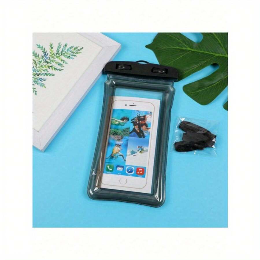 Shockproof Floating Airbag Waterproof Swim Bag Phone Case Compatible With Iphone 11 12 13 14 Pro Max S23 S22 13 P30 20 Lite Cover Spring Gift - Black - View 1
