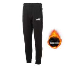 Puma 男士抓绒内衬运动裤，日常户外学生运动裤，拉绒内衬，慢跑，健身，抽绳裤脚，休闲裤，682724-01 - 黑色 - 查看 5