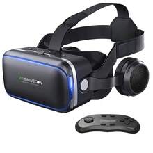 YIYI VR头显，兼容和安卓手机，3D虚拟现实眼镜，适用于电视、电影和视频游戏，带遥控器，VR虚拟现实眼镜头显，兼容4.7-6.0英寸/安卓手机，1个装 - 彩色 - 查看 3