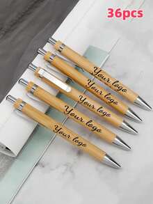 Customized Personalized Pen Gift Box, Bamboo Metal Pen, Logo Creative Gift Advertising Office Neutral Pen Back To School,Multi-Functional,Ornamental,Reusable,Modern,Colorful,Cute,Vintage,Cartoon,Kawaii,Custom,Personalized,Unique,Customized,Workers,Clients,Students,For Business/Work/Office,For School,School Supplies,School Supplies,Back To School,For Office,For School,For Classroom,For Teacher Gifts,For University,For Colleague,For Dorm Rooms,For Teacher,For Boys And Girls,For Teenagers,Junior High School Students,Middle School Students,High School Senior High School Students,College Students,University Students,Freshman,Sophomore,Underclassmen,Customized Pen,Pencil & Marker Cases,Back To School Supplies,Office & School Supplies,Xmas Decoration,Desert Fall Cozy,New Job, Office Supplies - Multicolor - View 20