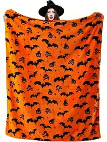 Casual Soft Warm Halloween Sally Nightmare Before Christmas Print Flannel Blanket For Couch Sofa Home Office Bed Camping Funny Blankets - Style 15 - View 36