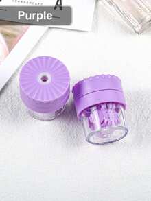 1pc Semi-Automatic Cleaner, Corneal Contact Lens Cleaning Box, Manual Glasses Cleaner - Multicolor - View 12