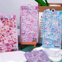1pc 3D Carved Crystal Sticker, Random Style Mixed Color Plastic Self-Adhesive Sticker, Suitable For DIY Decorating Diary, Phone Case, Notebook, Water Bottle - Semi-Gloss Asymmetrical Shape, Single Use, Random Sticker, Semi-Gloss, Asymmetrical Shape, Single Use - Multicolor - View 6