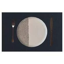 millianess 4pcs Set Modern Minimalist Style Premium Placemats, Latte/Navy/Charcoal/Mustard/Watermelon/Light Grey/Black/Olive Green, Satisfying Different Dining Table Matching Needs. Exquisite Bamboo Grain Design, Delicate Texture, Elevating Natural Upscale Feel And Dining Ambiance. Minimalist Chic Style, Clean Lines, Suitable For Various Home Decor Styles, Showcasing Tasteful Living. - Black - View 1