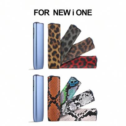 1pc Suitable FOR IQOS ILUMA ONE//ILUMA I ONE Fall Protection Case Suitable For Iqos Iluma I One Protective Case For Decoration Fashion Accessories Surface Animal Print PU Leather Gift, Fully Protected, Shock-Absorbing, Non Slip