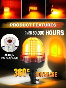 LED Engineering Vehicles, Automobiles, School Buses, Excavators, Agricultural Machinery, Warning Flashing Lights - Multicolor - View 4