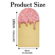 1Pc 2D Sweet Dessert Half Arch Backdrop - Kids Birthday Party Decor - 多色03 - 查看 10
