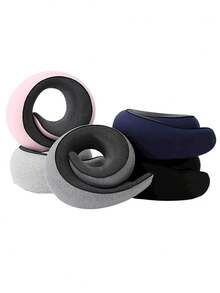 1pc Travel Pillow Neck Cushion, Memory Foam U-Shaped Pillow, Snail Shaped Durable U-Shaped Resilient Memory Foam Travel Pillow, Non-Deformable Airplane Pillow, Neck Pillow, Portable Adjustable Soft Pillow, Nap Sleep Pillow - Multicolor - View 7