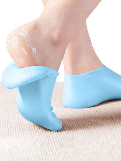 1 Pair Silicone Foot Moisturizing Socks, Suitable For Dry, Cracked Feet, Women's Silicone Hydrating Socks, Foot Care Silicone Socks, Foot Therapy Gel Socks, For Use After Foot Care, Moisturizing Gel, Suitable For Dry, Cracked Feet - Relaxing Massage, Softening, Foot Care, Skin Care