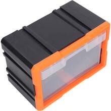 Cajn de Almacenamiento de Componentes Electrnicos, Organizador de Brocas de Herramientas de PVC con Cajones Transparentes, Almacenamiento de Ahorro de Espacio para Suministros y Hardware - #211 - Ver 5