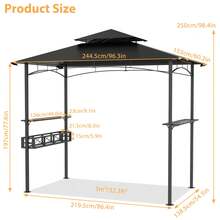 Gazebos - Black - View 2