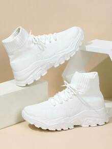 Cadeau du Nouvel An et de la Saint-Valentin : Baskets blanches faciles à enfiler, chaussures de course légères, respirantes et amortissantes pour hommes (il est recommandé de prendre une taille supérieure pour les pieds plus larges)