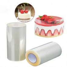 1 Roll 5m Thick Transparent Cake Edge Trim, Mousse Chocolate Cake Edging Film, Baking Cupcake Liner Tool