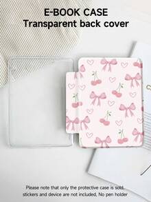 1pc Bow And Cherry Tablet Case & Kindle E-Book Case Compatible With IPad 10th Generation, IPad 11/Air 4th/Air 7th/9.7 Inches, Compatible With Samsung Galaxy Tab A9 Plus, Kindle (11th Generation-2024 Release)(6 Inch), Kindle Paperwhite 12th Gen 2024, Great Holiday Gift, Stylish And Simple Pattern. - Multicolor - View 6