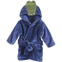 Hudson Baby - Bata de baño unisex de felpa para bebé, diseño con cara de animal, koala, talla única(0-9 meses Cocodrilo (Alligator)) - Multicolor - Ver 1