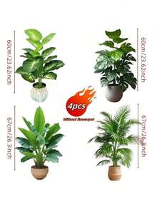 شجرة النخيل الاصطناعية الخضراء، ديكور حديث للحفلات والحدائق؛ شجرة المال دائمة الخضرة منخفضة الصيانة، نباتات اصطناعية مثالية للاستخدام الداخلي والخارجي؛ ورق شجر واقعي مفضل من قبل مصممي الديكور ومنظمي الفعاليات. (لا يشمل الحوض) - متعدد الألوان - مشاهدة 3