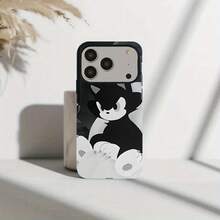 Esta funda para teléfono de  presenta un patrón de textura de cuadrícula único y está diseñada con una doble capa de envoltura completa para protección contra caídas.Es compatible con los modelos de  17, 17 Air, 16, 15, 14, 13, 12, 11, 7, 8 Plus, Pro, Pro Max, Mini, X, XR, XS Max, SE2. - Blanco - Ver 3