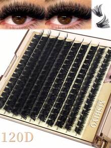 120D/100D/80D/60D/50D/40D/30D Soft Fluffy Lash Clusters Kit Thick Cluster Eyelash Extensions Individual Lashes Faux Mink Eyelash Clusters D+Curl 10MM/12MM/14MM/16MM/18MM Lash Extension Dramatic Eyelash Extensions Eyelashes Clusters Diy Makeup(200/160pcs/Box