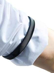 1/2/6PCS Sleeve Garters Anti-Slip Shirt Sleeve Holders Garters Stretch Metal Armbands For Women Men - Multicolor - View 7