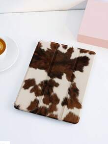 1 件牛皮纹理图案扁平保护套，兼容 iPad 10.2 英寸、iPad Pro 11 英寸（2021/2020/第十代）、iPad (A16) 11 英寸（第十一代，2025 年）、iPad 第八/九/十代、Galaxy Tab A8 10.5 英寸（2022 年）、Matepad 10.4 英寸/Tab，带笔槽，防摔，带支架，是送给平板电脑用户的浪漫礼物。 - 彩色 - 查看 3