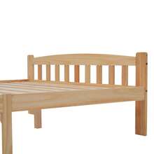 Solid Wood Futon Bed, Double Bed, Natural Solid Wood Bed With Headboard And Slatted Base, Children's Bed, Adult Bed, Natural, 140 X 200 Cm - Natural Wood Color + Solid Wood - View 8